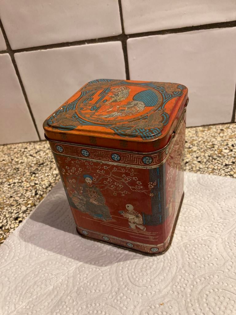 Oud theeblik, Verzamelen, Blikken, Ophalen of Verzenden, Zo goed als nieuw, Overige