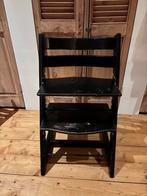 Zwarte Stokke Tripp Trapp kinderstoel, Ophalen, Gebruikt, Meegroeistoel, Aanschuifbaar