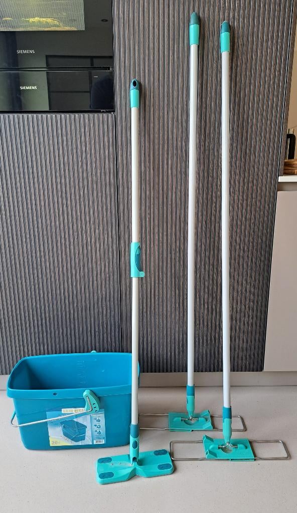 Leifheit 3 vloerwissers + emmer, Huis en Inrichting, Schoonmaakartikelen, Ophalen, Dweilemmer, -bak, of -wagen