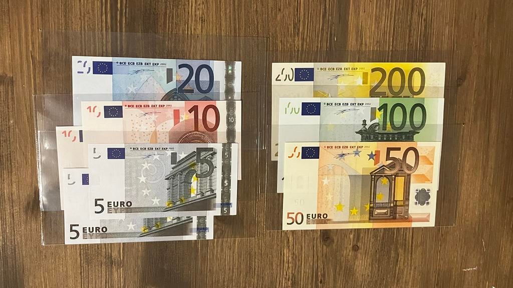 Top kwaliteit !!! Eurobiljetten 2002 - UNC, Postzegels en Munten, Bankbiljetten | Europa | Eurobiljetten, Ophalen of Verzenden