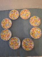 Societe Ceramique - Millefleurs - 8 petit four bordjes, Ophalen of Verzenden