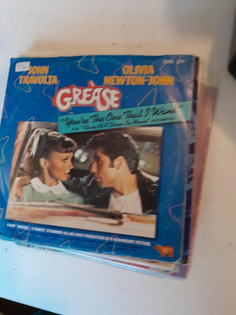 John travolta & Olivia newton john 7inch grease, Cd's en Dvd's, Vinyl Singles, Ophalen of Verzenden, Zo goed als nieuw, Pop