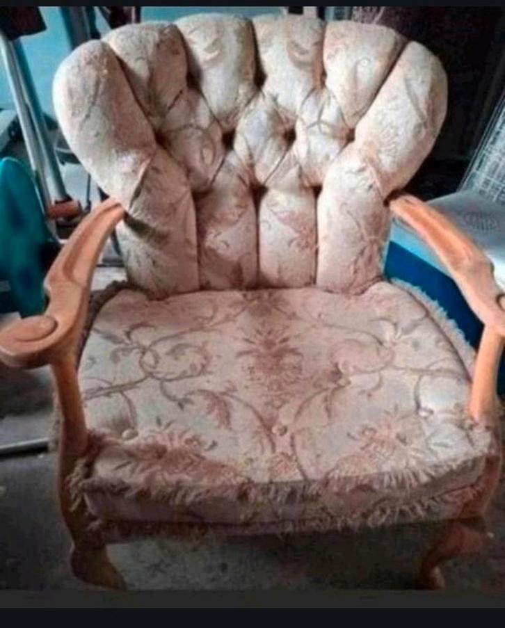 Antieke fauteuil queen anne, Antiek en Kunst, Antiek | Meubels | Stoelen en Banken, Ophalen