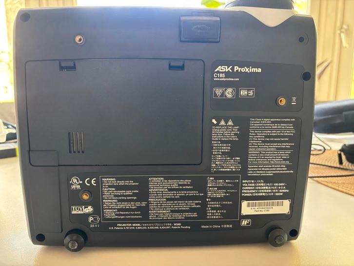 ASK Proxima C185 Beamer - Werkend met alle kabels, Audio, Tv en Foto, Beamers, Gebruikt, DLP, Overige resoluties, Ophalen of Verzenden