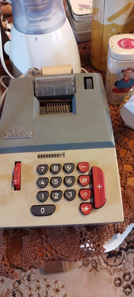 Electrische telmachine Precisa , werkend, lint uitgedroogd, Ophalen of Verzenden, Overige typen