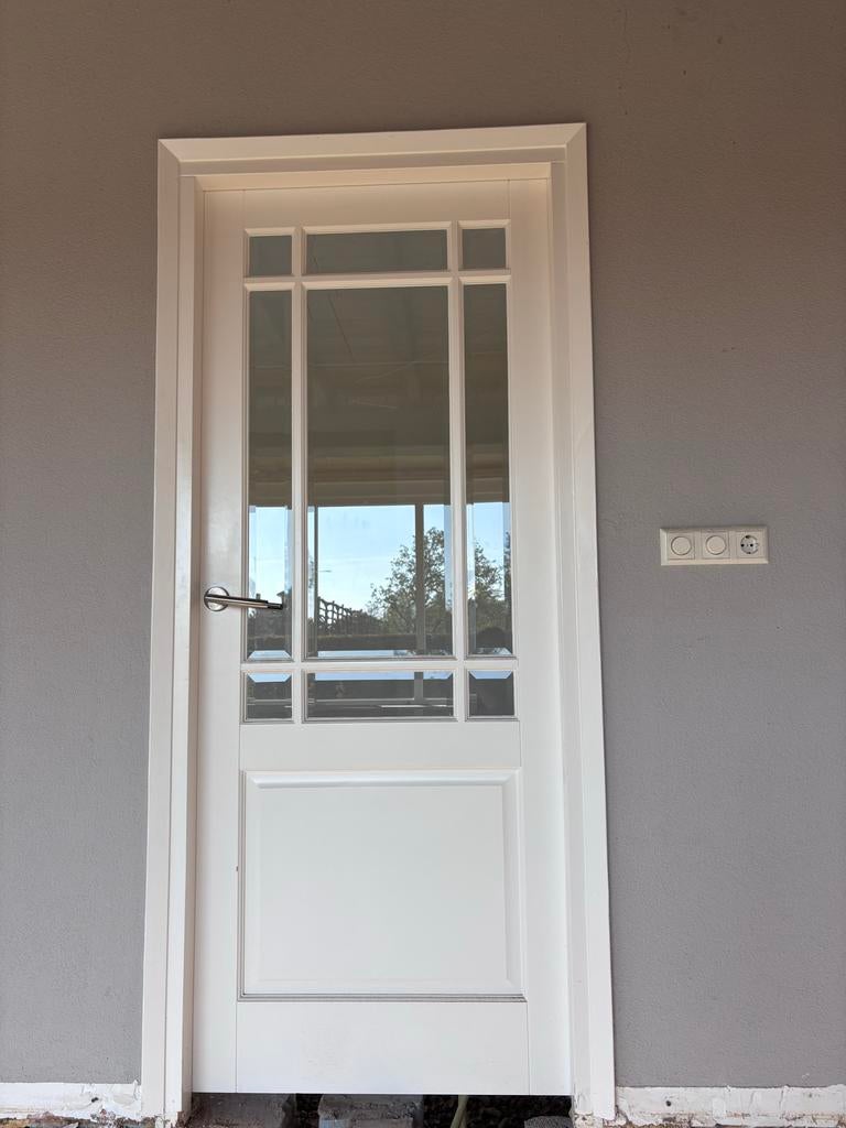 3 binnendeuren met glas, Ophalen, Gebruikt, 80 tot 100 cm, Binnendeur