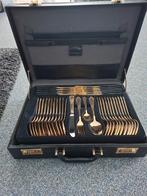 SBS Solingen rvs Bestekset 23/24 karaat goud laag in Koffer, Ophalen