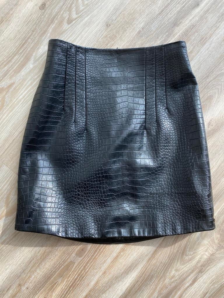 Zwart Leren Josh V Shella Rokje Mt. Xs NIEUW!, Zwart, Nieuw, Ophalen of Verzenden, Maat 34 (XS) of kleiner