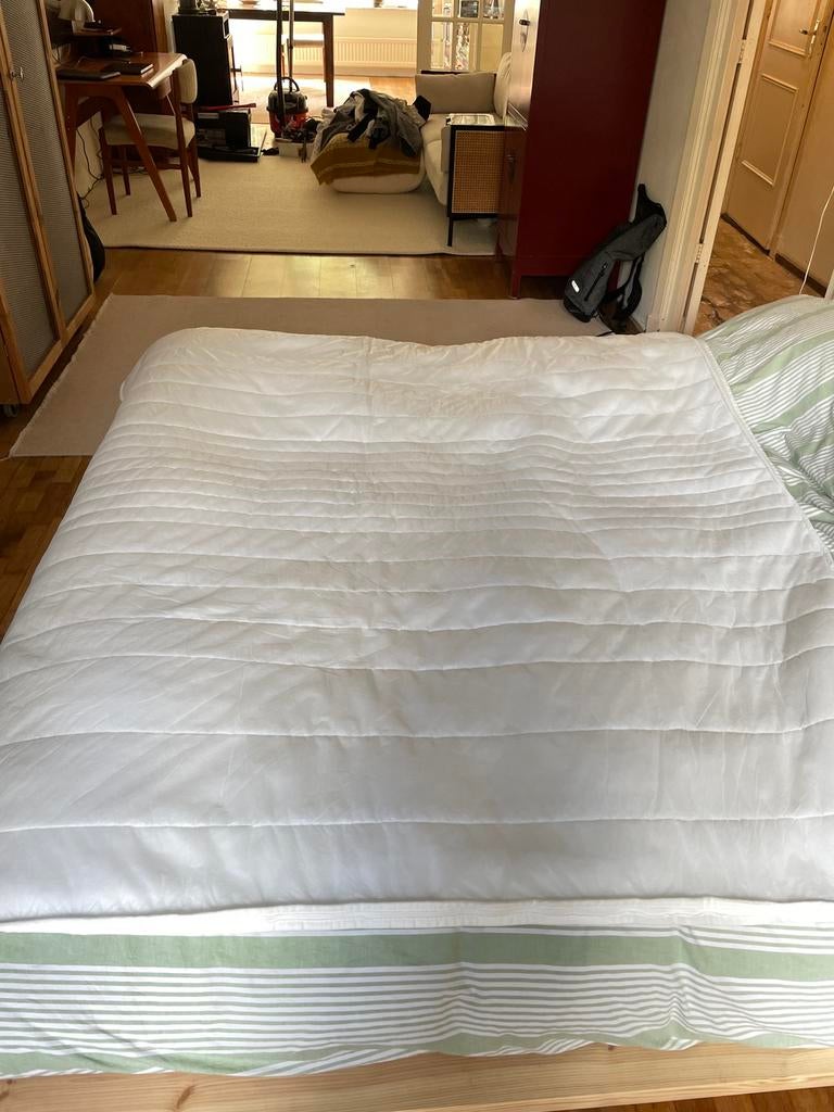 Matrashoes voor topper 180x200cm 7cm dik, Huis en Inrichting, Slaapkamer | Complete slaapkamers, Ophalen, Zo goed als nieuw, Tweepersoons