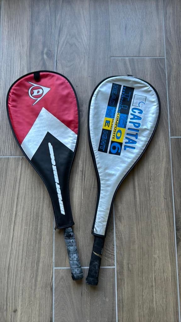Squash-rackets (2 stuks), Sport en Fitness, Squash, Ophalen, Zo goed als nieuw