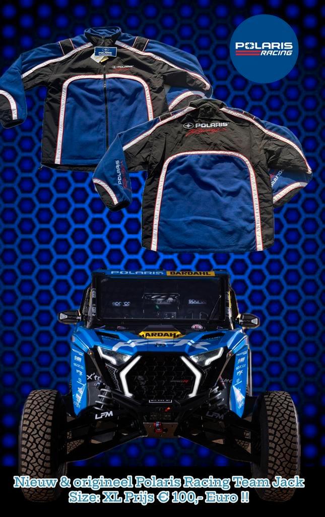 Polaris Racing Team Ware Softshell Jack Mieuw Size XL, Kleding | Heren, Jassen | Zomer, Zo goed als nieuw, Overige maten, Blauw