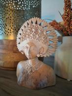 Balinese Houtgesneden Dame - Sierlijk Decoratief, Ophalen of Verzenden