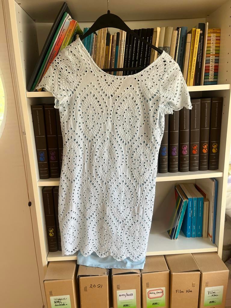 Freebird zomerjurk met onderjurk, Maat 38/40 (M), Wit, Ophalen of Verzenden, Gedragen