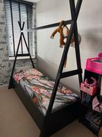 Woood Tipi bed zwart, Ophalen, Gebruikt, 90 cm, Eenpersoons