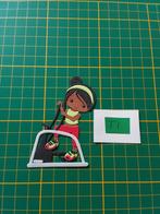 T1 Stansjes donker fitness meisje met rood/groene kleding, Hobby en Vrije tijd, Ophalen of Verzenden, Nieuw, Kerst, Overige typen