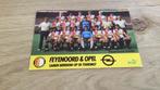 Feijenoord seizoen 1984- 1985, Ophalen of Verzenden, Gebruikt, Feyenoord, Spelerskaart