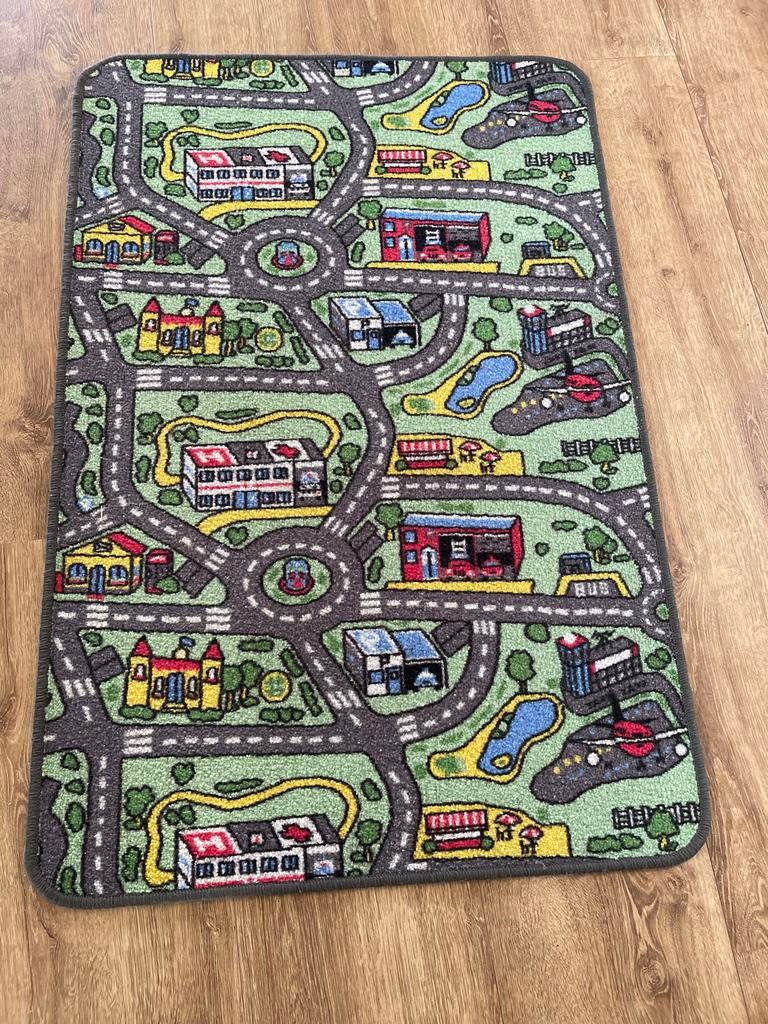 Speelkleed met wegenpatroon, Ophalen, Gebruikt