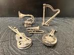 Zilveren Miniatuur Grammofoon & Muziekinstrumenten, Antiek en Kunst, Ophalen of Verzenden, Zilver