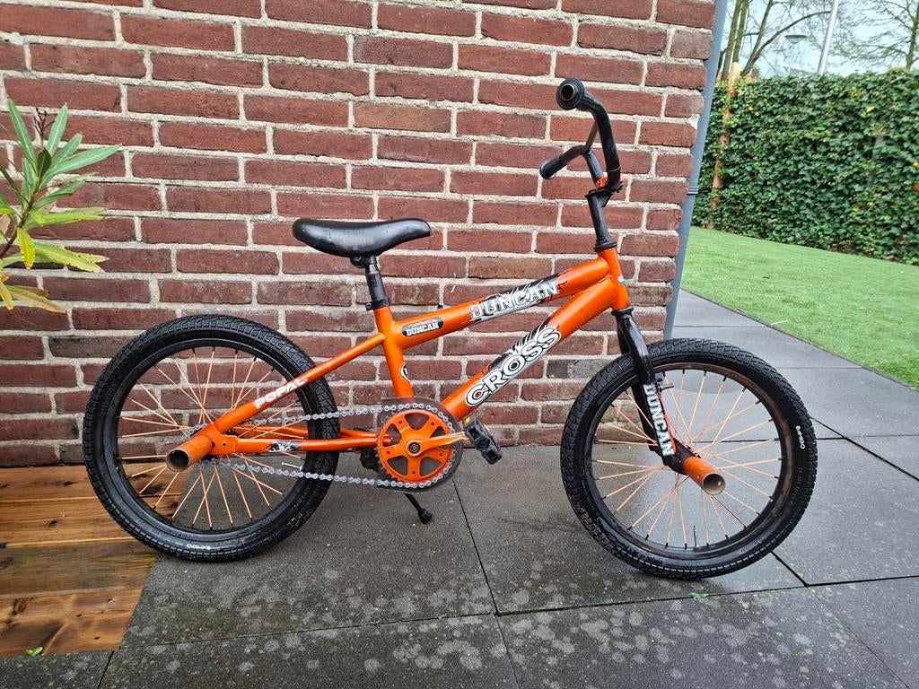 Stoere crossfiets / stuntfiets - 18 inch, Fietsen en Brommers, Fietsen | Crossfietsen en BMX, Ophalen, Gebruikt, Staal, Velgrem