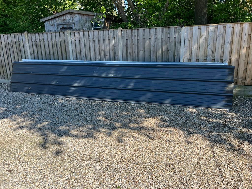 Sandwich dakplaten 7.10m x 1.06m, 4.5cm dikte, 23 stuks, Dakplaat of Dakpanplaat, Gebruikt, Ophalen of Verzenden, 15 m² of meer