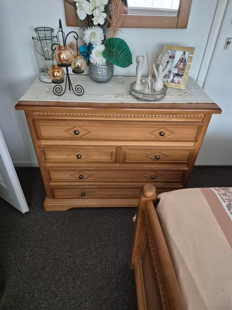 Ladenkast,eiken patinee, Huis en Inrichting, 5 laden of meer, Ophalen of Verzenden, 25 tot 50 cm, Minder dan 100 cm