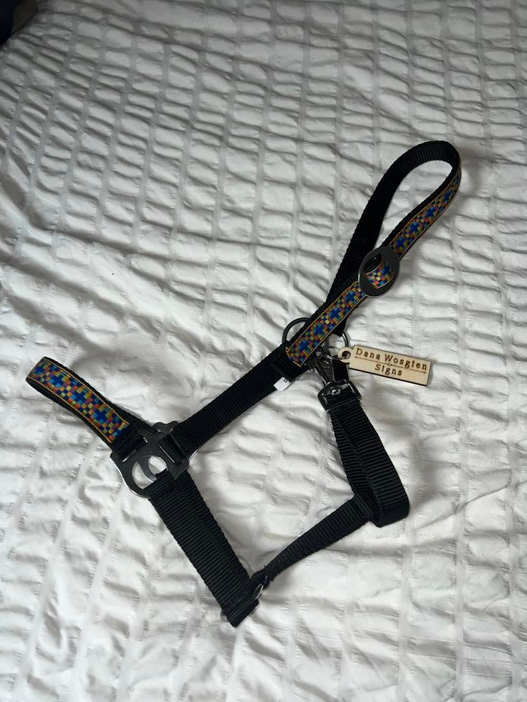 Halster met print, Dieren en Toebehoren, Ophalen of Verzenden, Zo goed als nieuw, Overige soorten