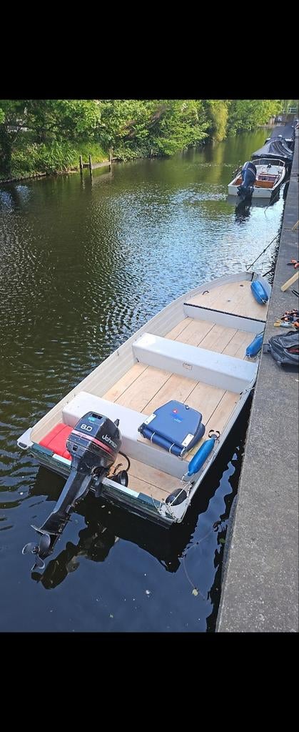 Quicksilver410SL Aluminium boot 8pk Johnson Directvaarklaar!, Watersport en Boten, Motorboten en Motorjachten, Aluminium, Ophalen of Verzenden