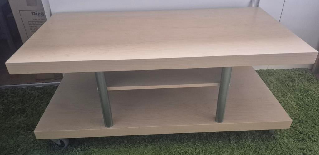 Verrijdbaar Audio/TV meubel met verstelbaar tussenblad, Ophalen, Gebruikt, 100 tot 150 cm, Minder dan 100 cm