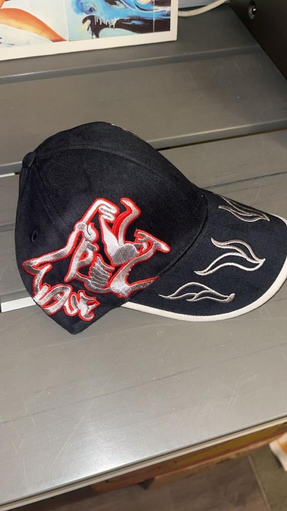 Neophyte Hardcore Cap - Zwart met Vlammen en Logo, Nieuw, Pet, Neophyte, One size fits all