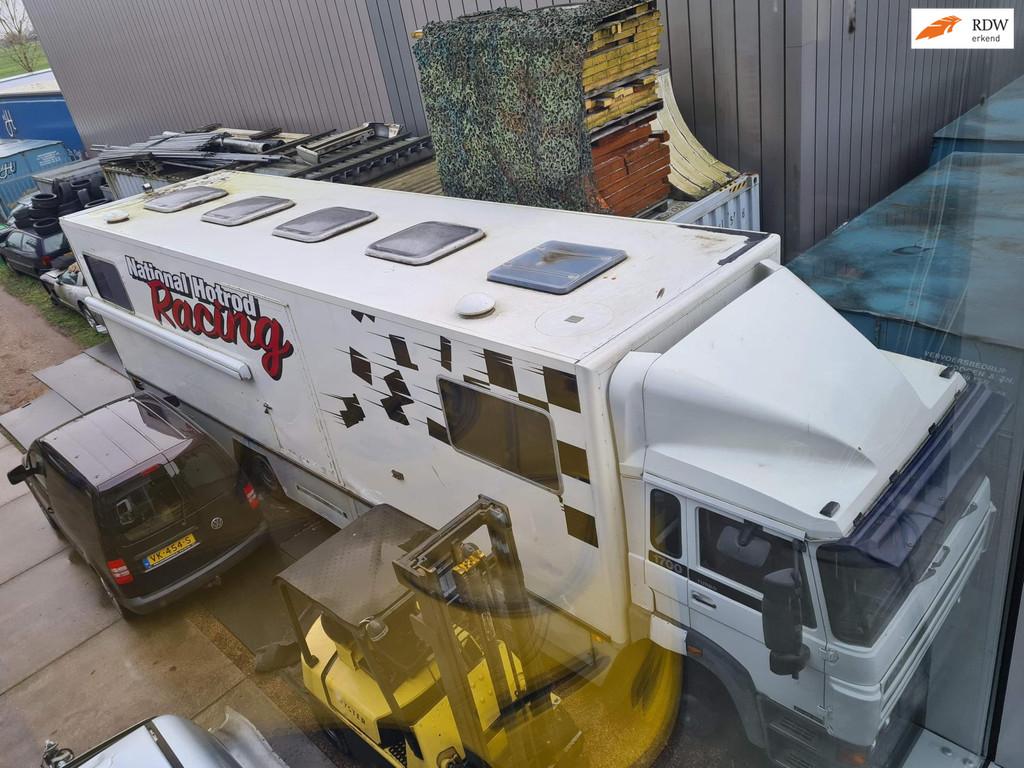 DAF 1700 turbo bakwagen / camper / tijdelijke woning / autoc, Auto's, Voorwielaandrijving, Stof, Wit, Origineel Nederlands