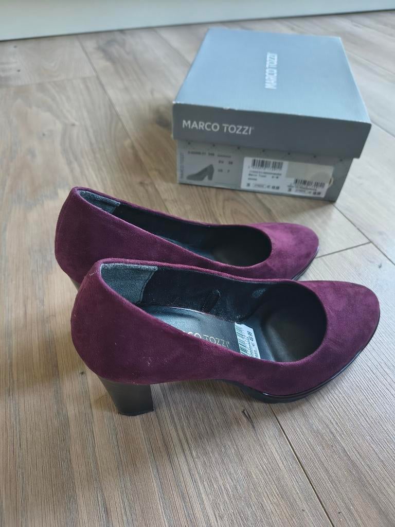 Marco Tozzi aubergine/bordeaux pumps, Kleding | Dames, Schoenen, Ophalen
