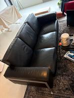 Luxe Harvink bank met nieuw leder in goede staat, Ophalen, Driepersoons, Zo goed als nieuw, Rechte bank