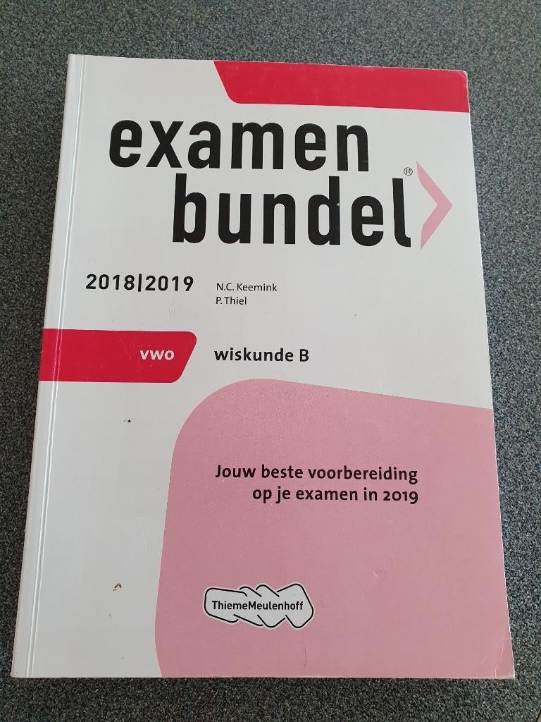 Examenbundel VWO wiskunde B, Ophalen of Verzenden, Gelezen, VWO, Wiskunde B