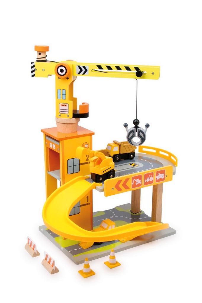 Houten parkeergarage, Kinderen en Baby's, Speelgoed | Houten speelgoed, Nieuw, Overige typen, Ophalen of Verzenden