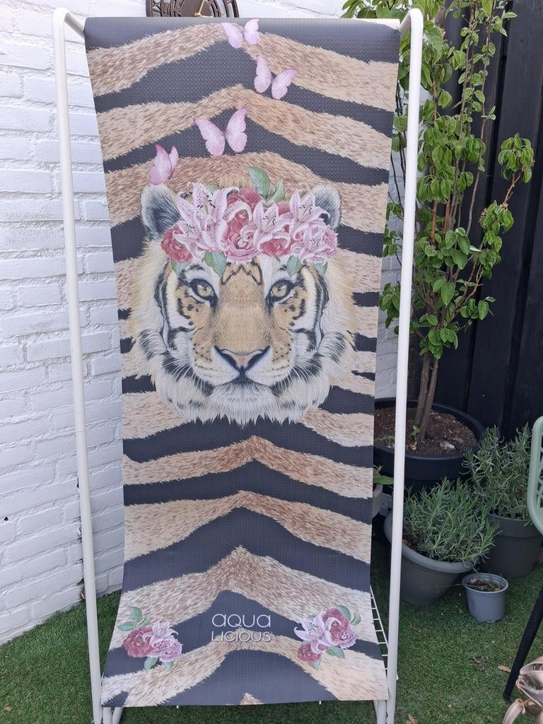Gave tijger yogamat sportmat, Sport en Fitness, Yoga en Pilates, Verzenden, Nieuw, Yogamat