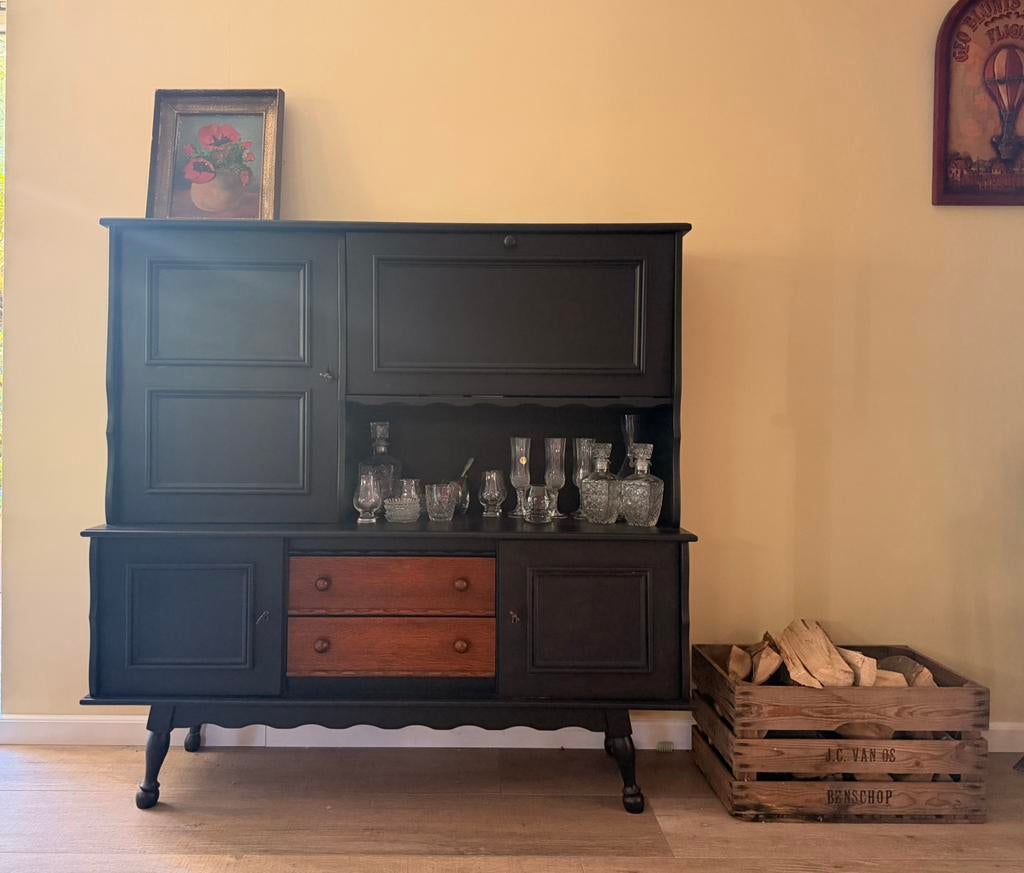 Ouderwets dranken kabinet, Antiek en Kunst, Verzenden