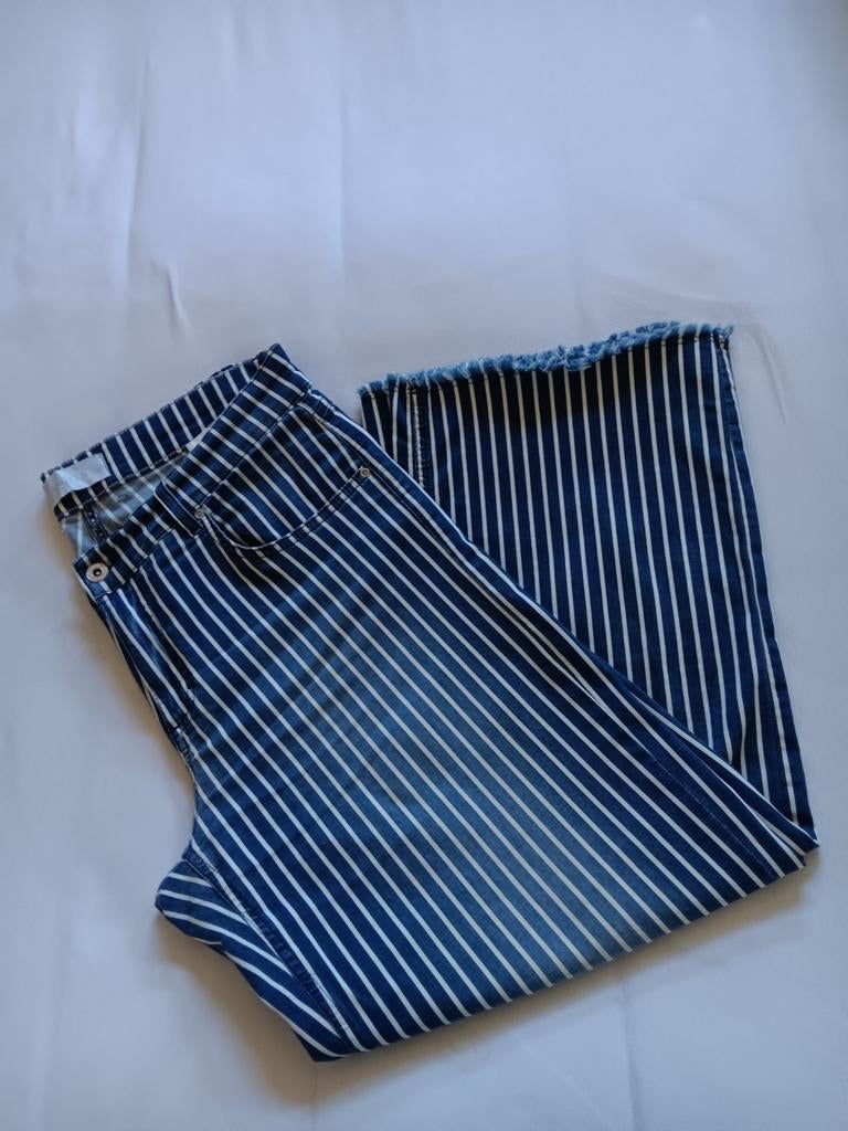 Angels  broek Linn Fringe maat 42, Blauw, Maat 42/44 (L), Ophalen of Verzenden, Zo goed als nieuw