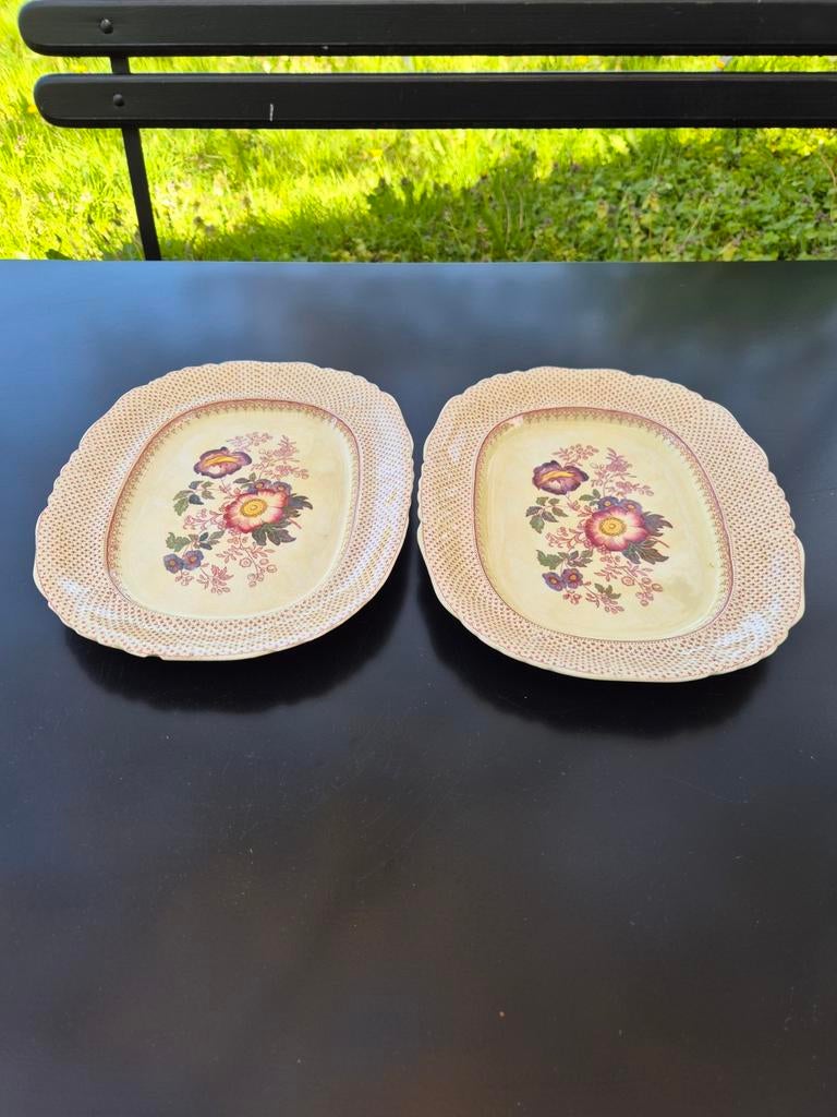 Mason's Paynsley Pink, 2 serveerschalen plat, Ophalen of Verzenden
