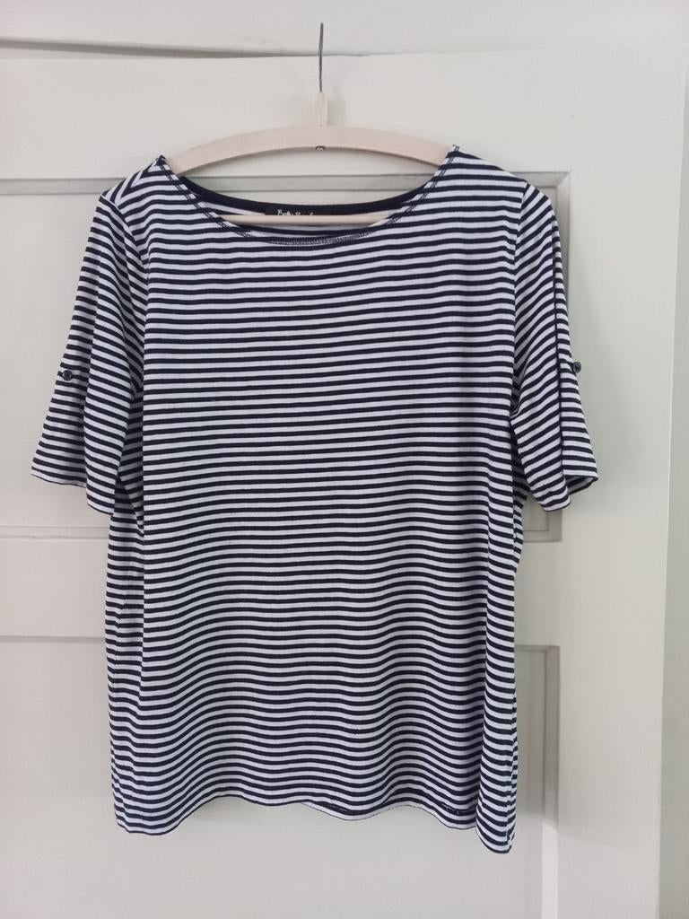 Betty Barclay gestreept katoenen shirt maat 42, Blauw, Maat 46/48 (XL) of groter, Betty Barclay, Ophalen of Verzenden