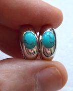 Zilveren (925) TI SENTO / TISENTO creolen met TURKOOIS, Ophalen, Hangers, Zo goed als nieuw, Met edelsteen