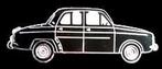 Renault Dauphine model pin- zwart, Verzenden, Nieuw, Transport, Speldje of Pin