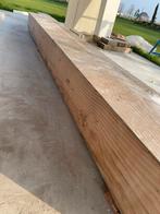 Robuuste houten balken - van Douglas, Doe-het-zelf en Verbouw, Hout en Planken, Gebruikt, Grenen, Ophalen of Verzenden, Balk