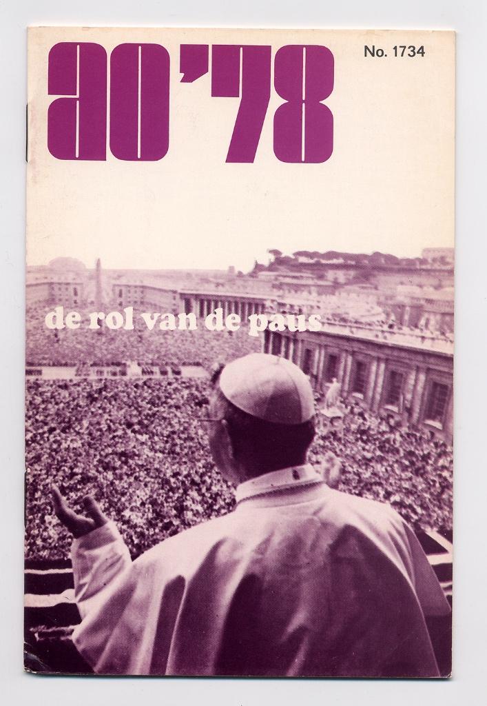 De rol van de paus - 1978 - Peter Hintzen - Rome Vaticaan, Peter Hintzen, Christendom | Katholiek, Nieuw, Ophalen of Verzenden