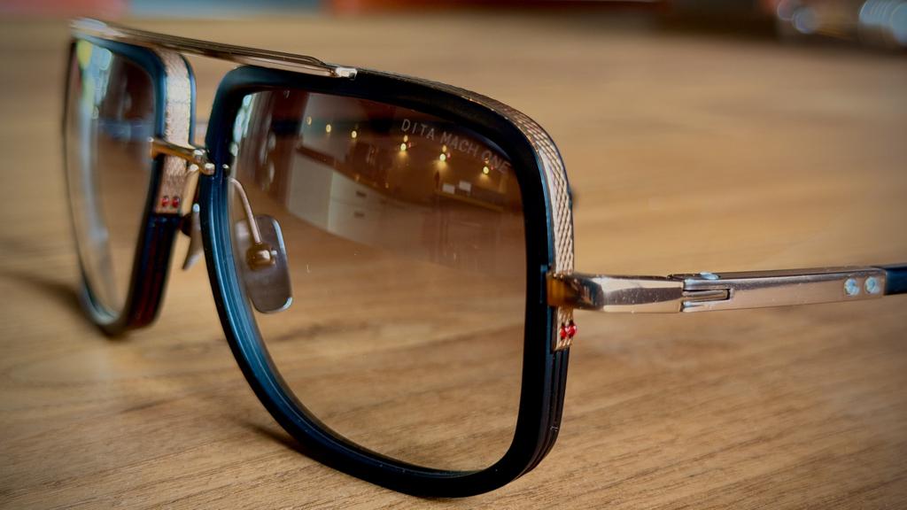 Dita Mach-One | Matte Black Antique 12K Gold, Overige merken, Zonnebril, Overige kleuren, Verzenden
