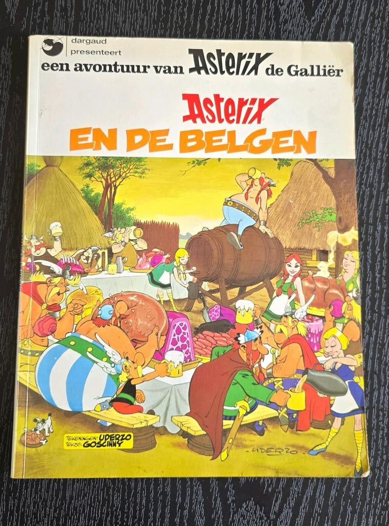 Asterix en Obelix en De Belgen - 1e druk 1979 - Goede staat, Boeken, Eén stripboek, Ophalen of Verzenden, Gelezen, René Goscinny, Albert Uderzo