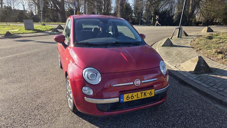 Fiat 500 1.2 AUT 2010 Rood.  118.000 km, Auto's, Fiat, Particulier, Benzine, B, Hatchback, Automaat, Origineel Nederlands, Rood