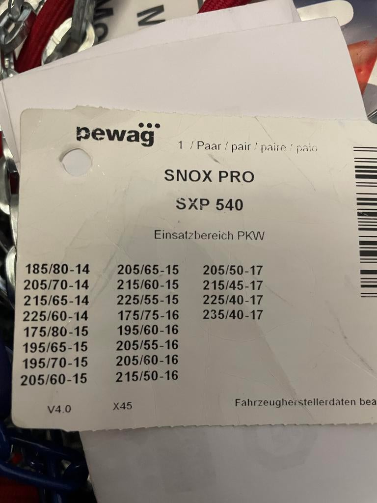 Pewag Snox Pro SXP 540 sneeuwkettingen, Ophalen of Verzenden, Nieuw