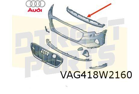 Audi E-tron (12/18-1/23) voorbumpergrille onder (9B9 satijnz, Auto-onderdelen, Carrosserie en Plaatwerk, Bumper, Audi, Voor, Nieuw