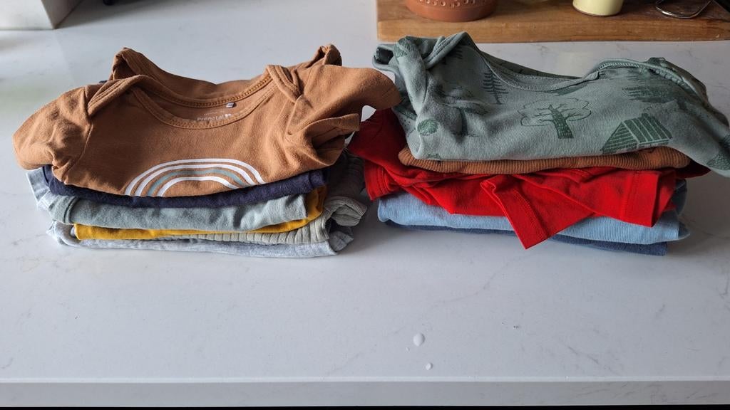 13x diverse rompers, Ophalen of Verzenden, Gebruikt, Maat 56