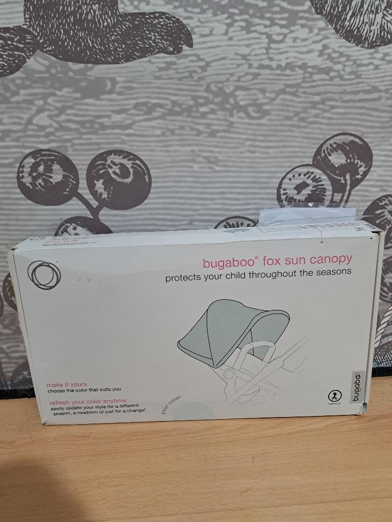 Bugaboo Uitklapbare Zonnekap Helder Wit, Ophalen, Nieuw